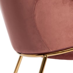 Кресло KRONOS (mod. 8158) металл/вельвет, коралловый/золотые ножки, V062-23