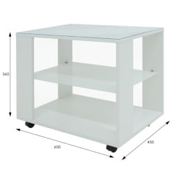 Стол журнальный BeautyStyle 5 Венге/стекло белое