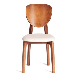 Стул DIAMANTE мягкое сидение бук, 42x42x85см, коричневый, ткань Tenerife Cream