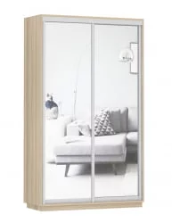 Шкаф-купе двухдверный Экспресс Дуо Экспенс 1200х2200х Ясень шимо светлый / 1200х2200h