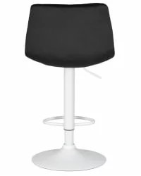 Стул барный DOBRIN TAILOR WHITE Черный велюр MJ9-101