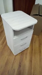 Тумба приставная на 3 ящика с нишей Глассй 3.10.13 Туя / Glassy