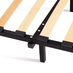 Односпальная кровать Bruno металл, 90*200 см, черный