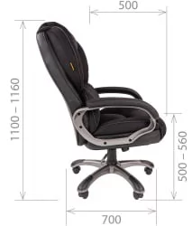 Кресло руководителя CHAIRMAN 434 Черный