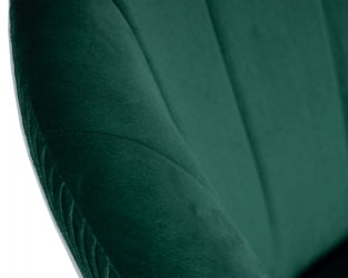 Кресло ДОБРИН ЕДИСОН БЛАCК (зеленый велюр (1922-9)) / DOBRIN EDISON BLACK