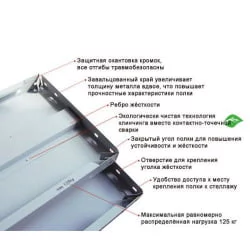 Полка СТФУ 100х30