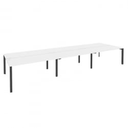 Рабочая станция на П-образном м/к ОНИКС О.МП-Д.РС-6.4.7 Белый Бриллиант/Антрацит / ONIX O.MP-D.RS-6.4.7