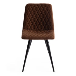 Стул CHILLY X (mod. 7096) ткань/металл, 45x53х88 см, высота до сиденья 50 см, коричневый barkhat 11/черный