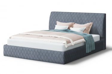 Кровать Хилтон, 2000 кс 1200 мм, серый / x