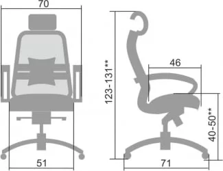 Кресло руководителя Samurai SL-2.04 Черный плюс