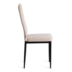 Мягкий стул Easy (mod. JSC02-1) металл, флок, 41 х 52 х 96 см, beige (молочный) HLR2 / черный