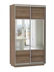 Шкаф-купе двухдверный Экспресс Хит Комби Ясень шимо темный