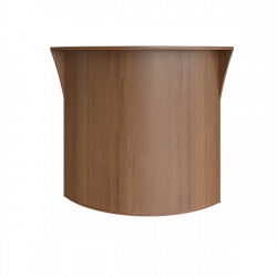 Стойка угловая (радиусный элемент - ХДФ) Рива А.РС-5 Орех Гварнери / Riva