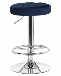 Барный стул ДОБРИН БРУНО Синий велюр МДЖ9-117 / DOBRIN BRUNO MJ9-117