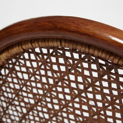 Кресло-качалка МИЛАНО (разборная) / без подушки / ротанг топ куалитй, 58кс136кс103 см, Пекан (орех) / MILANO top quality, 58x136x103 Pecan