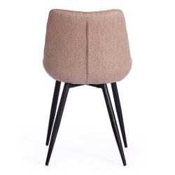 Стул ABRUZZO ( mod. 8060 ) / 1 шт. в упаковке металл,ткань, 42 х 60 х 84 х 49 см, ткань: серо-бежевый, ножки: черный