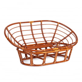 Диван MAMASAN/МАМАСАН 23/02 W /с подушкой/ подушка 182х119 см, 169х102х80 см, Cognac (коньяк), флок, олива, 23