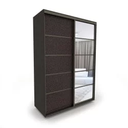 Шкаф-купе 2-х дверный Акцент-Квадро КЛ 1400х600 Венге/Бронза