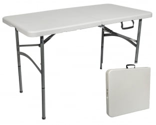 Стол складной чемодан пластиковый Кейт 120, стальной каркас, полиэтилен высокой плотности (HDPE) Стол складной чемодан пластиковый Кейт 120, стальной каркас, полиэтилен высокой плотности (HDPE)