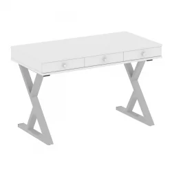 Стол письменный ХОМЕ ОФФИCЕ ВР.СП-1-118.М Белый/Серый металл / HOME OFFICE VR.SP-1-118.M