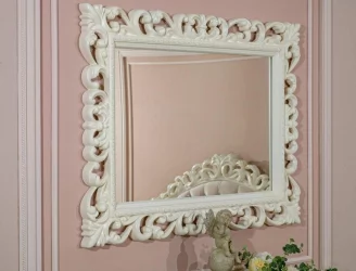 Стол письменный с зеркалом Маркиза 05 Алебастр