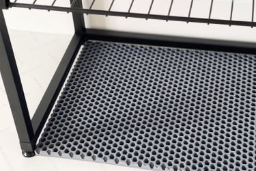 Обувница Краш LMN-13 черный муар/белое дерево