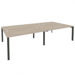 Рабочая станция на П-образном м/к ОНИКС О.МП-Д.РС-4.4.8 Дуб Аттик/Антрацит / ONIX O.MP-D.RS-4.4.8