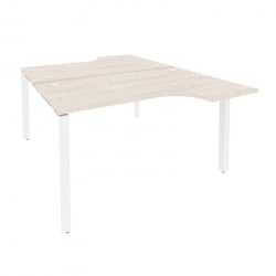 Рабочая станция на П-образном м/к ОНИКС О.МП-Д.СА-2 Денвер Светлый/Белый / ONIX O.MP-D.SA-2