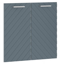 Двери средние Торр ЛУКС ТЛМД 42-2 Серо-голубые / Torr LUX TLMD