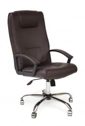 Кресло руководителя Maxima хром (коричневый 36-36)