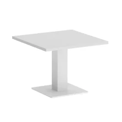 Стол журнальный квадратный ХОМЕ ОФФИCЕ ВР.СП-5-60.2Г Белый/Белый металл / HOME OFFICE VR.SP-5-60.2G
