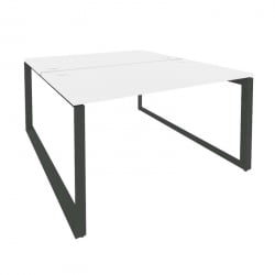 Рабочая станция на О-образном м/к ОНИКС О.МО-Д.РС-2.3.8 Белый Бриллиант/Антрацит / ONIX O.MO-D.RS-2.3.8