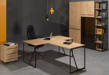 Кабинет руководителя LOFTIS №1 Дуб Бофорд/Черный