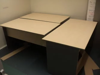 Стол для персонала СП-3 Клен/металлик