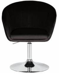 Кресло дизайнерское ДОБРИН ЕДИСОН (черный велюр (1922-21)) / DOBRIN EDISON