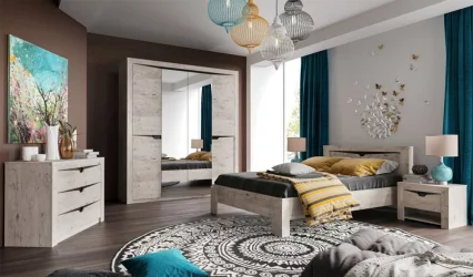 Кровать Соренто 1600 Дуб бонифаций