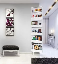 Поворотный зеркальный шкаф Drive SP Белый