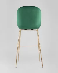 Стул барный Beetle Lite PU со спинкой Изумрудный