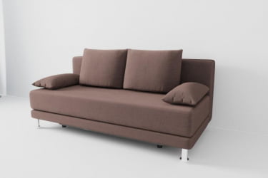 Диван прямой Стандарт (Berhouse) Цвет фасада: Кофе; Тип: Прямой; Материал фасада: Рогожка