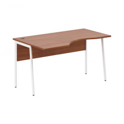 Стол эргономичный левый IMAGO Plus СА-2P(Л) Орех французский Белый
