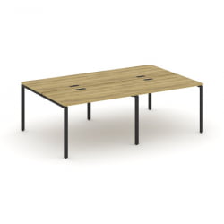 Рабочая станция двухсторонняя на 4 места CONCEPT CN.DRS-006 Дуб Винченцо Черный