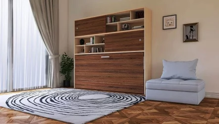 Кровать-трансформер Смарт 3 с полками Венге