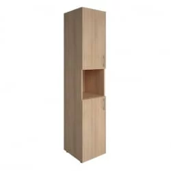 Стеллаж книжный закрытый с нишей без топа ЙАЛТА ЛТ-СУ 1.5Р Снежная Патина / YALTA LT-SU 1.5R