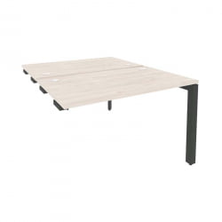 Стол-приставка двойной на П-образном м/к к опорным элем. ОНИКС О.МП-Д.СПР-2.7 Денвер Светлый/Антрацит / ONIX O.MP-D.SPR-2.7