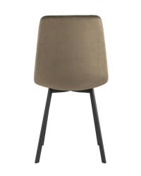 Комплект из двух стульев Chilly велюр коричневый 2 шт.