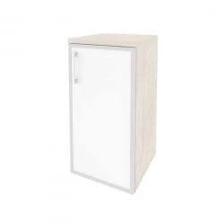 Шкаф низкий узкий правый ОНИКС О.СУ-3.2Р(Р) вхите Денвер Светлый / ONIX O.SU-3.2R(R) white