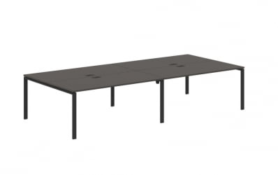 Бенч-система 4-местная ЕДИС ЕУВСТ 3516 Мокко Черный / EDIS EUWST