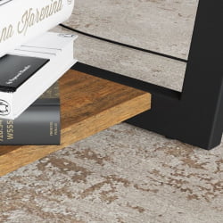 Журнальный стол Трисс Дуб американский / Черная лакобель / Черный