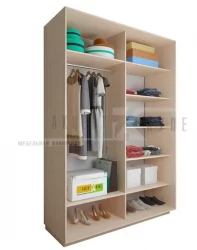 Шкаф-купе 2-х дверный Акцент-Сим ДЗ 1600х600  Ясень шимо светлый