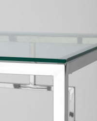 Стол журнальный БРУКЛИН 55*55 Серебро